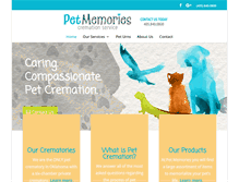 Tablet Screenshot of petmemoriesok.com